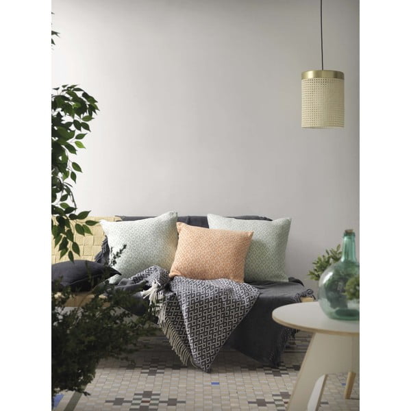 Tamsiai pilkas medvilninis pledas Euromant Agave, 140 x 160 cm-image-2