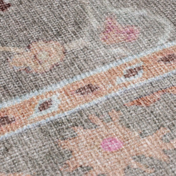 Skalbiamas šviesiai žalios spalvos kilimas 190x290 cm Una Floral – Flair Rugs-image-3