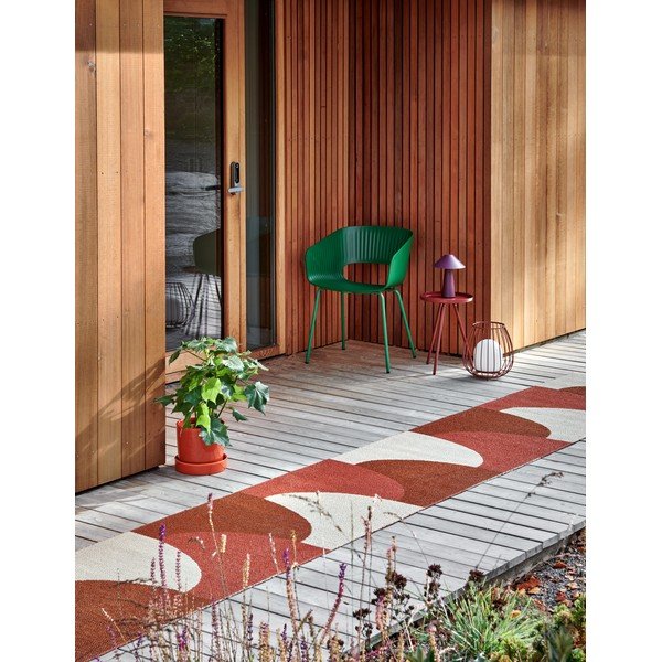 Raudonos plytų spalvos lauko kilimas 70x180 cm Hill Brick Rust – Pappelina-image-1