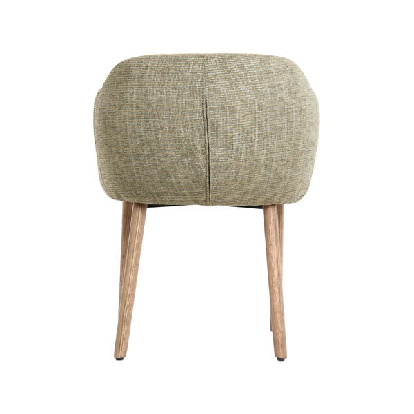 Šviesiai žalios spalvos iš audinio valgomojo kėdžių komplektas su porankiais 2 vnt. Blaine – Light & Living-image-4