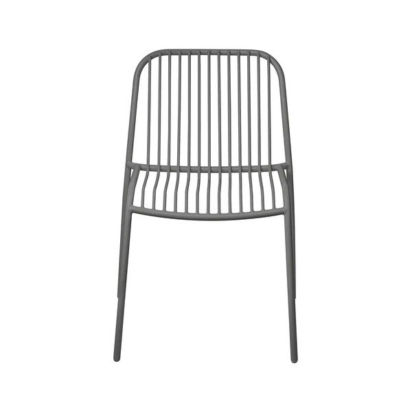 Pilkos spalvos metalinė sodo kėdė Yua Wire – Blomus-image-2