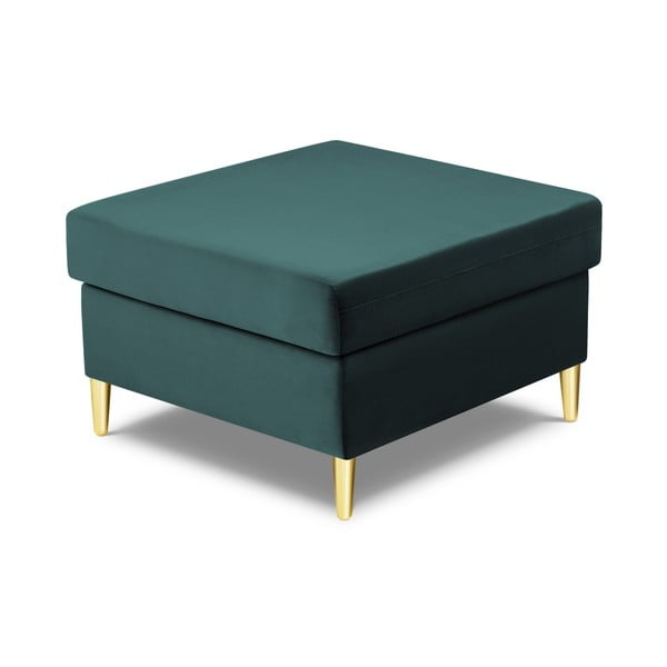 Smaragdinės spalvos iš velveto taburetė Kyoto – Cosmopolitan Design-image-2