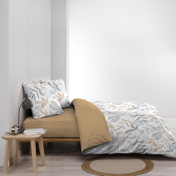 Dvigulė/itin ilga patalynė geltonos spalvos/baltos spalvos 240x220 cm Kimberly – douceur d'intérieur-image-4