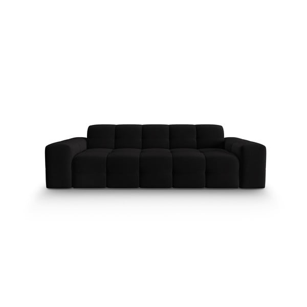 Juodo aksomo sofa 222 cm Kendal - Micadoni Home