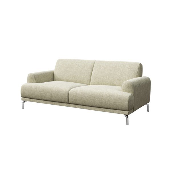 Šviesios smėlio spalvos sofa MESONICA Puzo, 170 cm-image-2