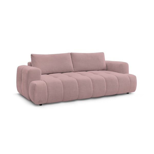 Rožinės spalvos sulankstoma/su sandėliavimo vieta sofa 251 cm Fuji – Bobochic Paris-image-3