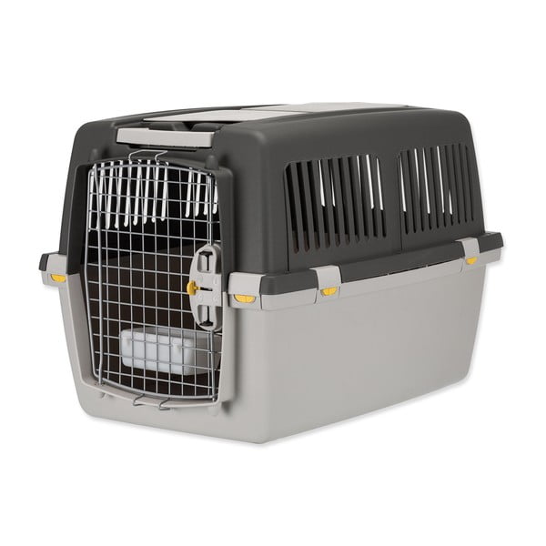 Pilkos spalvos vežimėlis augintiniams visi augintiniai 72x52 cm Trixie Gulliver 4 S-M – Plaček Pet Products