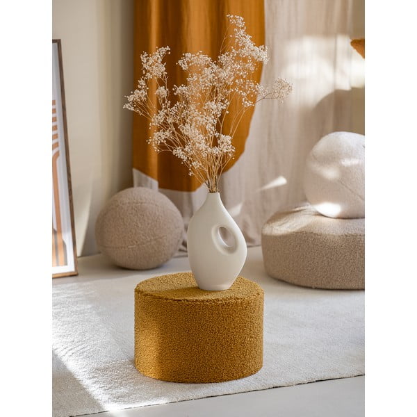 Rudos spalvos iš boucle vaikiškas pufas – Wigiwama-image-3