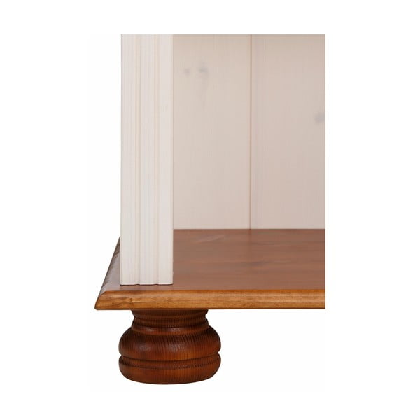 Iš pušies masyvo knygų spinta  baltos spalvos/natūralios spalvos 70x181 cm Ella – Støraa-image-4