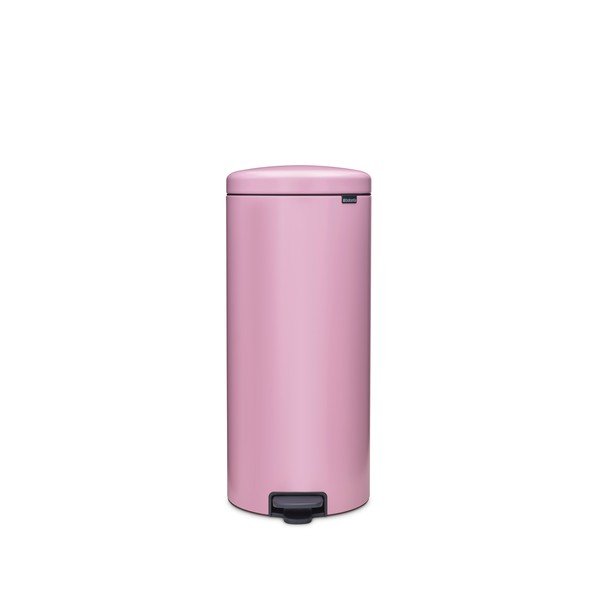 Rožinės spalvos iš plieno šiukšliadėžė su pedalu 30 l NewIcon – Brabantia