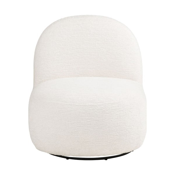 Kreminės spalvos pasukamas krėslas Milo – House Nordic-image-2