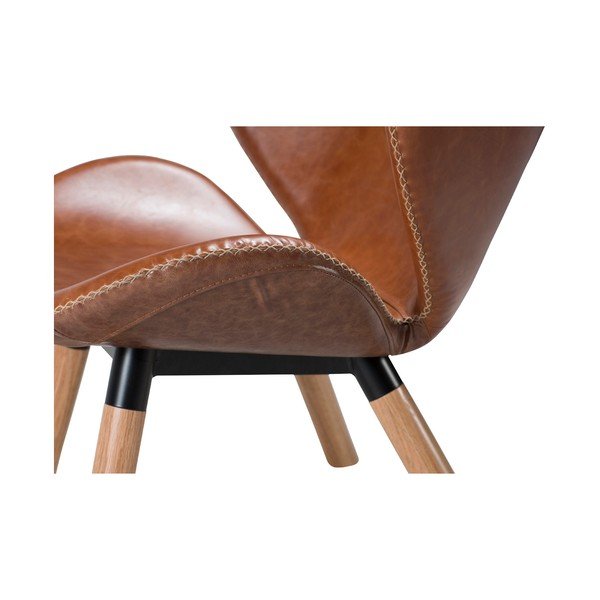 Rudas odinis fotelis ​​​​​DAN-FORM Denmark Butterfly-image-3