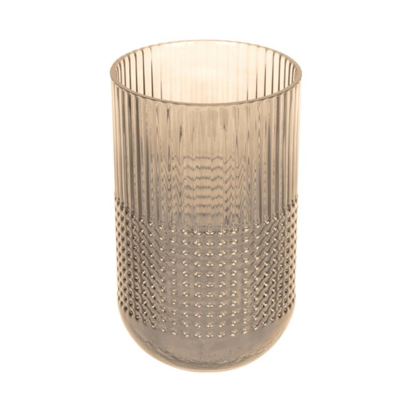 Šviesiai ruda stiklo vaza PT LIVING Attract, aukštis 20 cm