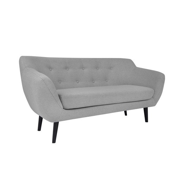 Šviesiai pilka dvivietė sofa su rudomis kojomis Mazzini Sofas Piemont-image-2