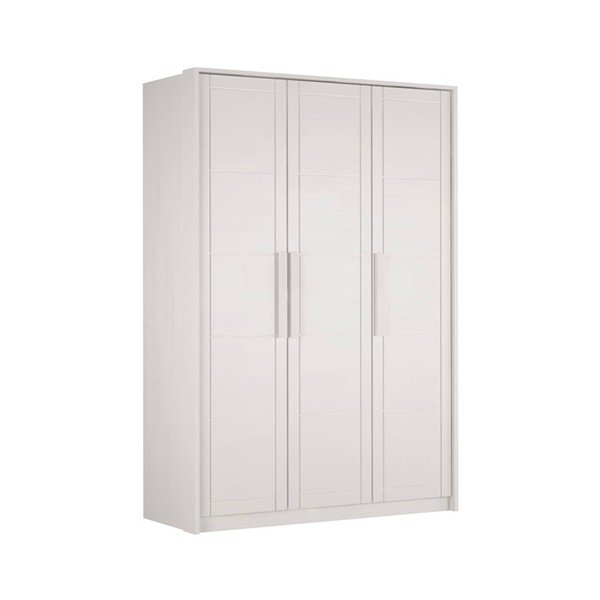 Iš buko masyvo drabužių spinta baltos spalvos 154x220 cm Timo – Olivia Living