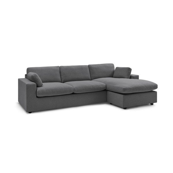 Tamsiai pilkos spalvos kampinė sofa Belair – Bobochic Paris-image-2