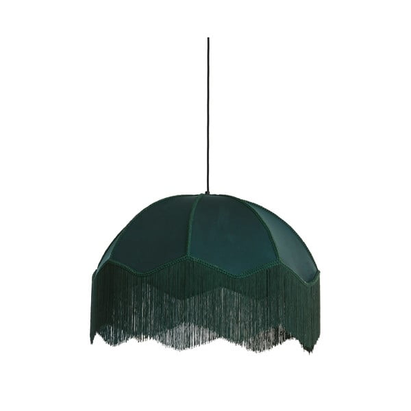 Kabantis šviestuvas smaragdinės spalvos ø 60 cm su tekstiliniu gaubtu Malacia – Light & Living