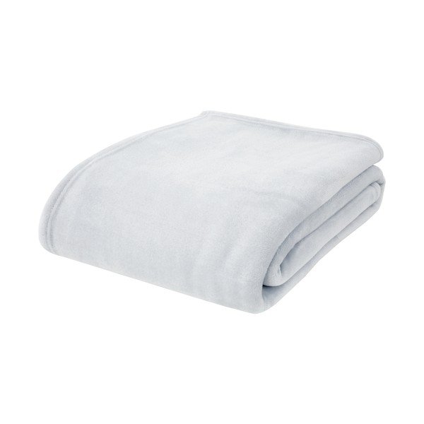 Šviesiai pilkos spalvos iš mikropliušo antklodė ir pledas 130x170 cm Raschel Velvet – Catherine Lansfield