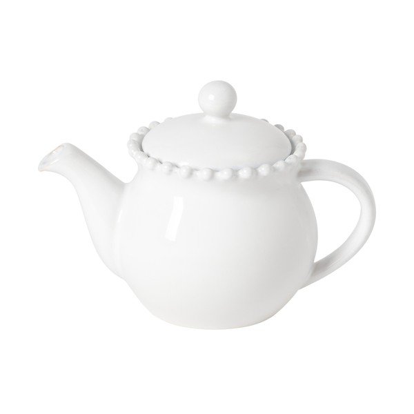 Baltos spalvos iš molio su koštuvu arbatinukas 500 ml Pearl – Costa Nova