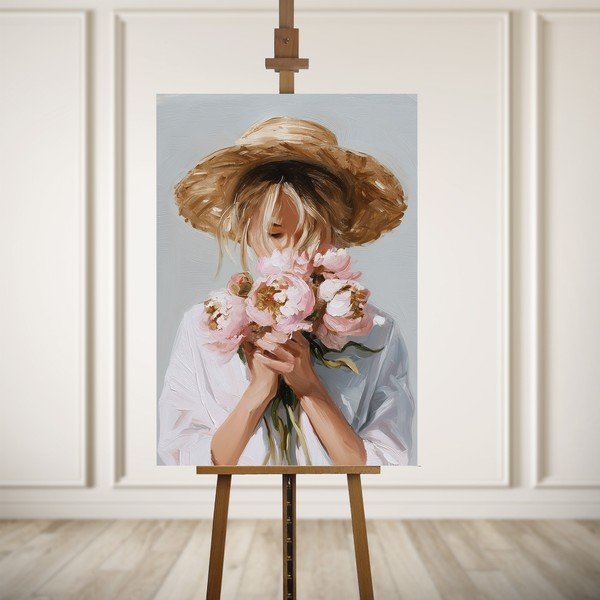 Paveikslas su rankomis dažytais elementais 70x100 cm Estelle – Styler-image-3