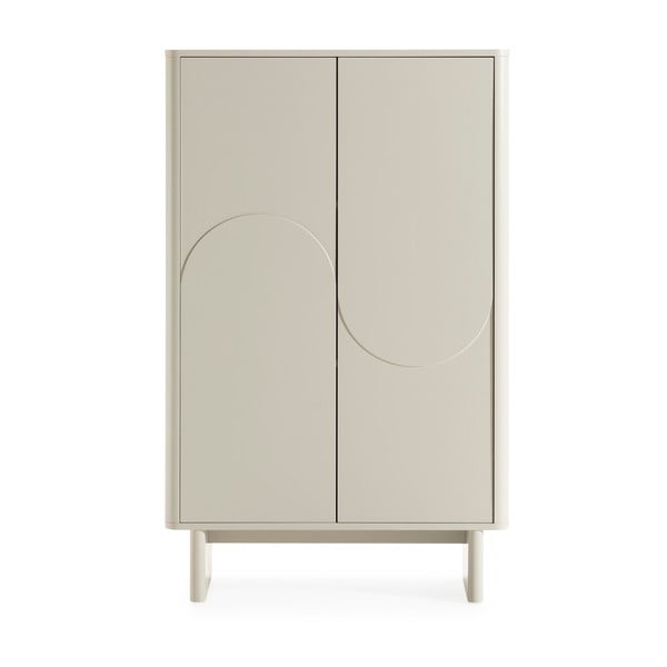 Kreminės spalvos spintelė 80x130x40 cm Solei – MOME