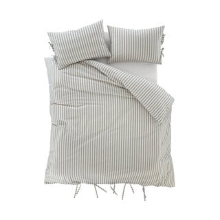 Mėlynos spalvos dvigulė patalynė 200x200 cm Zanzibar Stripe – Pineapple Elephant