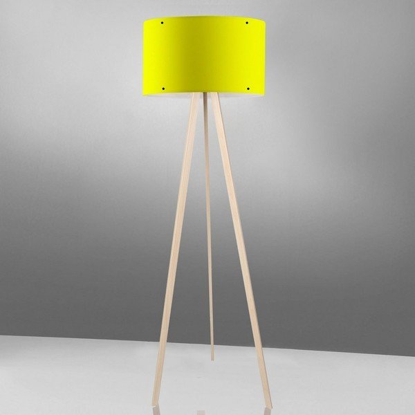 Geltonos spalvos grindų lempa Paprasta-image-1