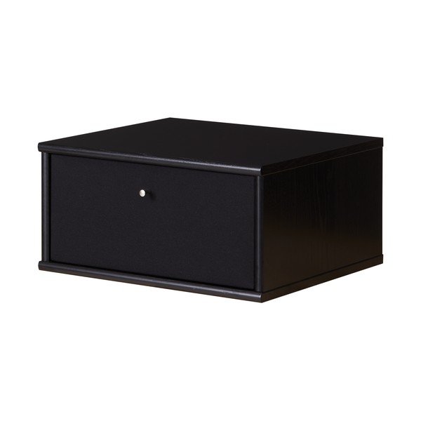 Juodas pakabinamas naktinis staliukas Mistral - Hammel Furniture-image-3