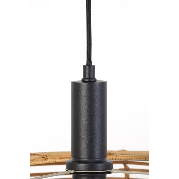 Natūralios spalvos lubinis šviestuvas su rotango gaubtu ø 50 cm Milan - Light & Living-image-4