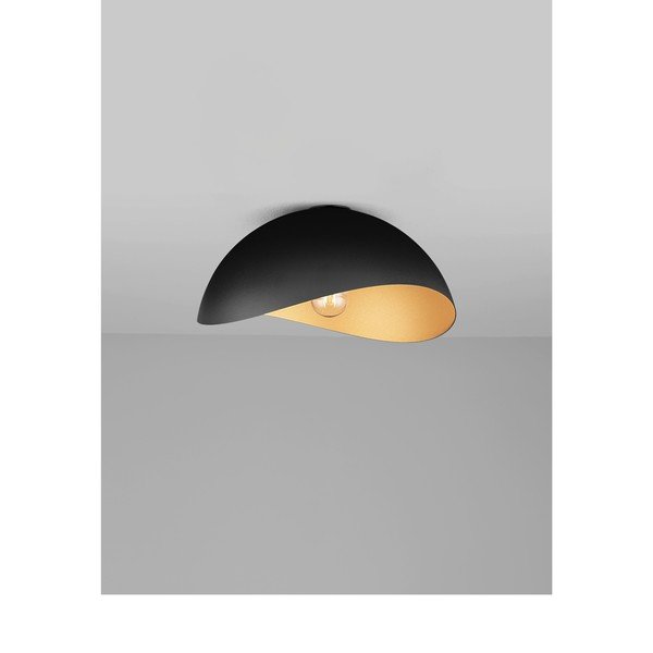 Matinės juodos spalvos/auksinės spalvos iš metalo lubinis šviestuvas Opsi – Nova Luce-image-2