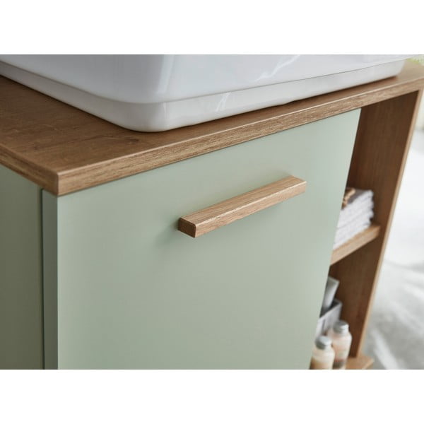 Žalia ąžuolinė 61x65 cm spintelė po praustuvu be maišytuvo Set 963 - Pelipal-image-1