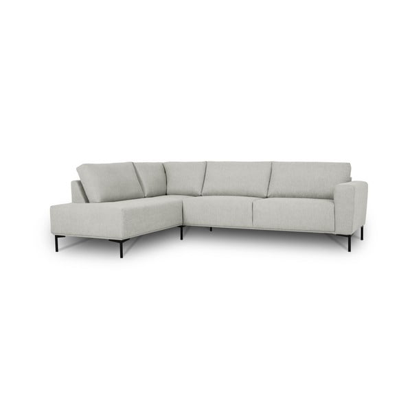 Kampinė sofa šviesiai pilkos spalvos (su kairiuoju kampu) Loosdrecht – Scandic-image-3
