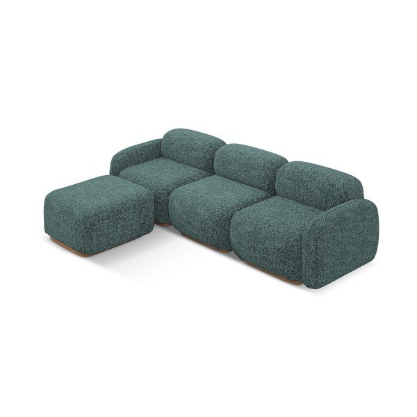 Turkio spalvos modulinė kampinė sofa (kintama) Ailani – Makamii-image-3