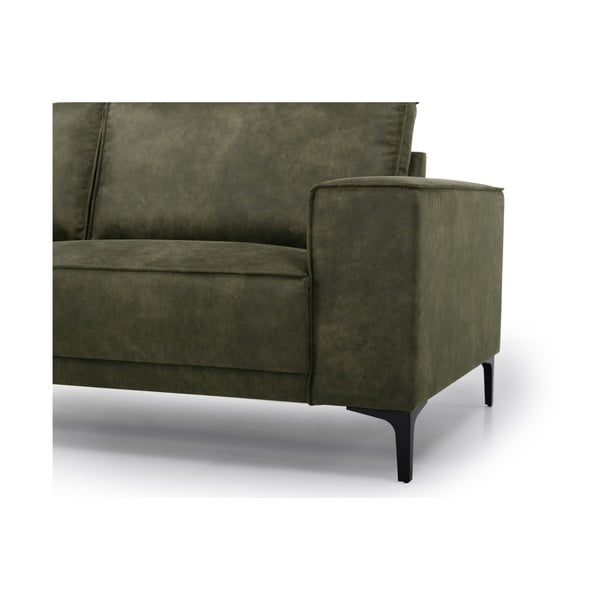 Iš dirbtinės odos kampinė sofa žalios spalvos (su kairiuoju kampu) Copenhagen – Scandic-image-4