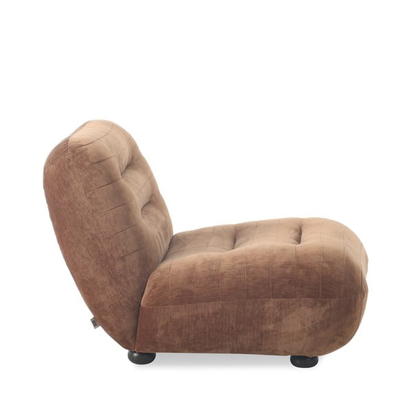 Rudos spalvos iš velveto krėslas Wyatt – Dutchbone-image-3