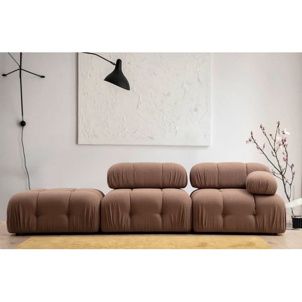 Modulinė sofa rudos spalvos iš boucle (su dešiniuoju kampu) Bubble – Artie-image-4