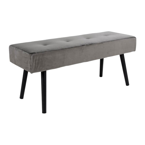 Pilkas aksominis suoliukas Bonami Essentials Skiby-image-2