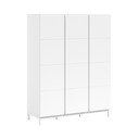 Baltos spalvos vaikiška spinta 149x196x58 cm Eva – Vipack