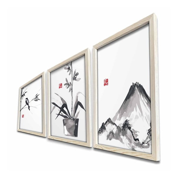 Paveikslai 3 vnt. 38x53 cm – Wallity-image-2