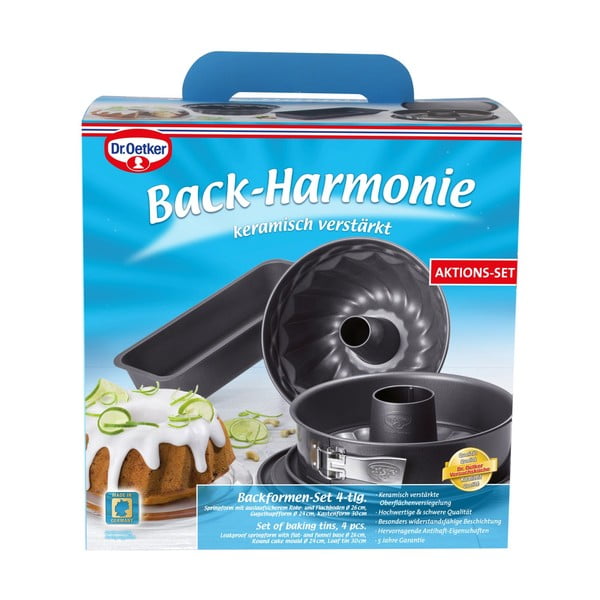 4 dalių plieninių kepimo formų rinkinys Dr. Oetker Four-image-2