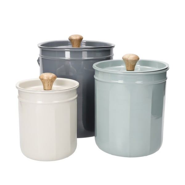 Plieno konteineriai kompostuojamoms atliekoms (3 vnt.) - Kitchen Craft