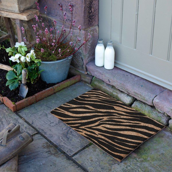 Iš kokoso pluošto grindų kilimėlis 40x60 cm Zebra – Artsy Doormats-image-3