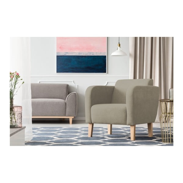 Pilkos ir rudos spalvos fotelis "Kooko Home Swing-image-1