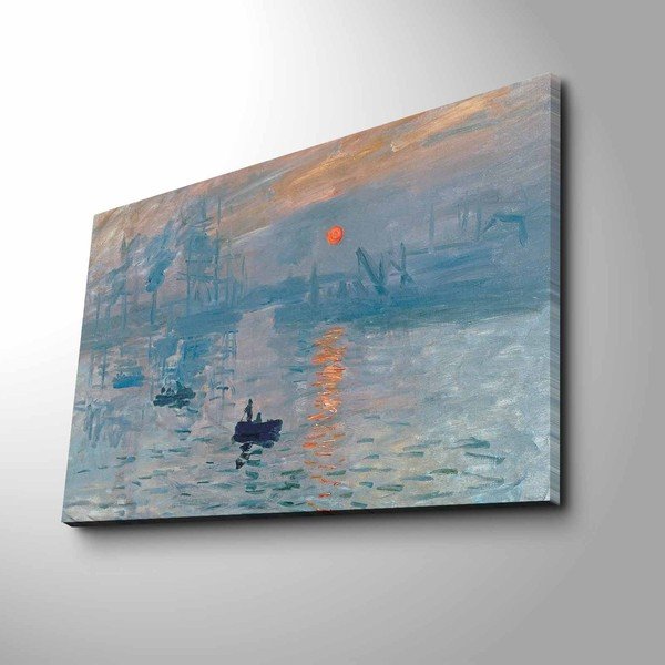 Sieninė reprodukcija ant drobės Claude Monet Sunrise, 70 x 45 cm-image-1