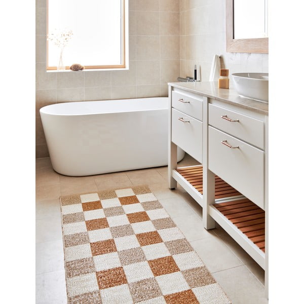 Ochros spalvos/smėlio spalvos lauko kilimas 70x160 cm Pix Vanilla Ochre – Pappelina-image-4