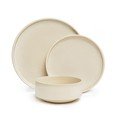 12 dalių smėlio spalvos akmens masės indų rinkinys Bonami selection Malia