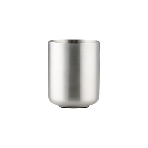 Matinės sidabrinės spalvos iš nerūdijančio plieno dantų šepetėlio indas Ume – Zone