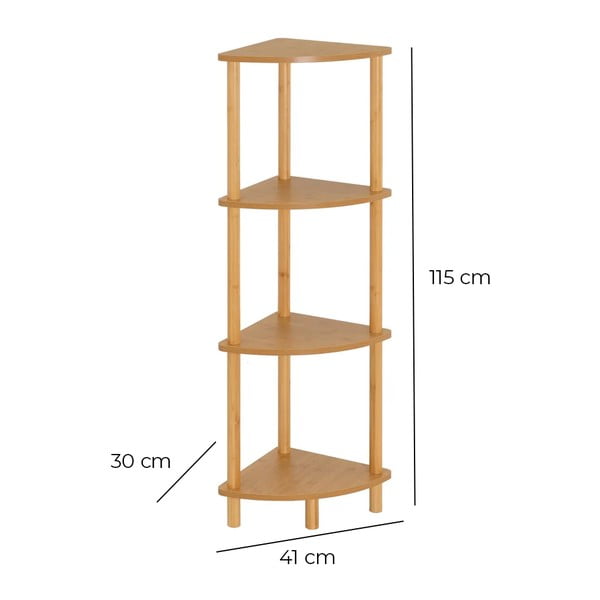 Pastatoma lentyna natūralios spalvos 30x115 cm – Casa Selección-image-4
