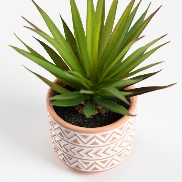 Dirbtinė miniatiūrinė palmė keramikiniame vazone Kave Home-image-2