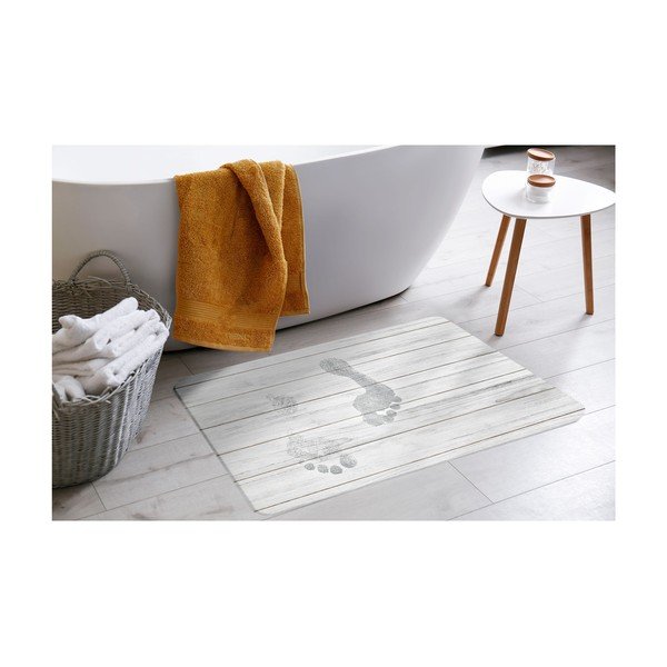 Vonios kilimėlis iš diatomito baltos spalvos/pilkos spalvos 50x70 cm Agave – douceur d'intérieur-image-1